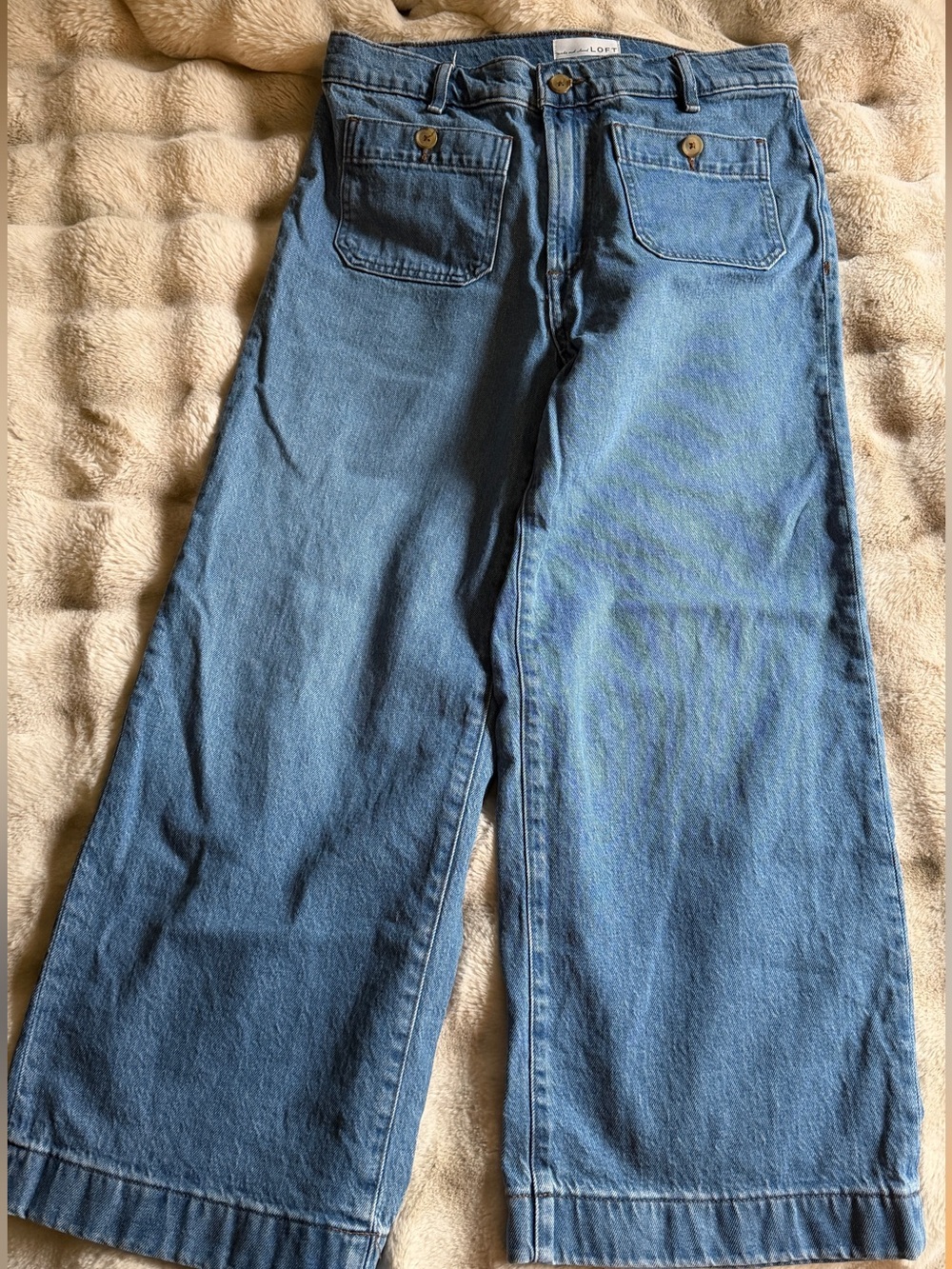 Loft - Palmer Wide Leg Jeans